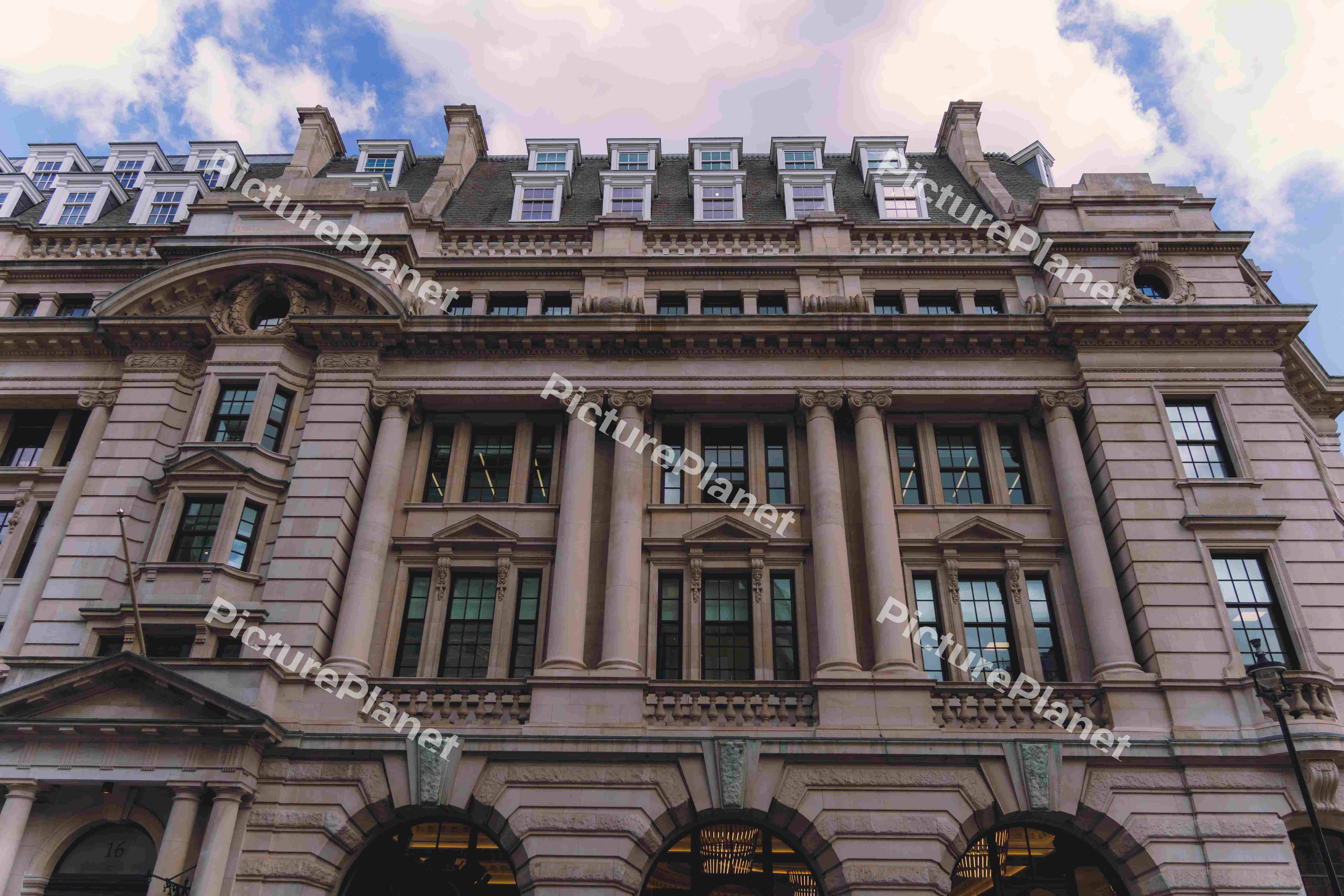 Victorian Building With Ambient Lighting